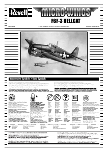 Manuale Revell set 04931 Airplanes Micro Wings F6F-3 Helicat