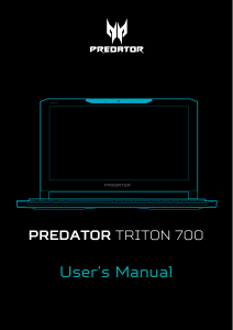 Handleiding Acer Predator PT715-51 Laptop