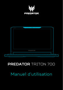 Mode d’emploi Acer Predator PT715-51 Ordinateur portable