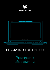 Instrukcja Acer Predator PT715-51 Komputer przenośny