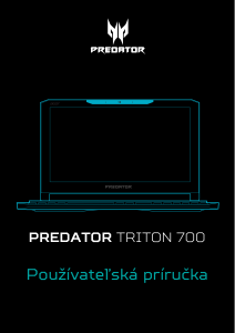 Návod Acer Predator PT715-51 Laptop