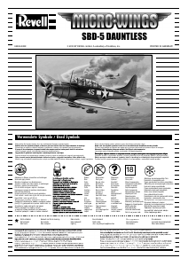 Manual Revell set 04934 Airplanes Micro Wings SBD-5 Dauntless