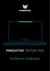 Kullanım kılavuzu Acer Predator PT715-51 Dizüstü bilgisayar