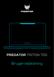 Brugsanvisning Acer Predator PT715-51 Bærbar computer