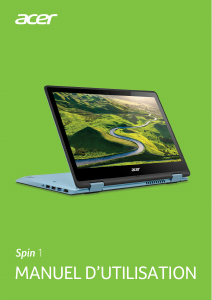 Mode d’emploi Acer Spin SP111-31N Ordinateur portable