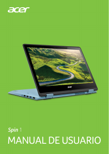 Manual de uso Acer Spin SP111-31N Portátil