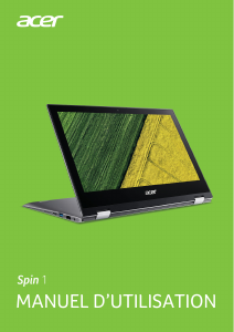 Mode d’emploi Acer Spin SP111-32N Ordinateur portable