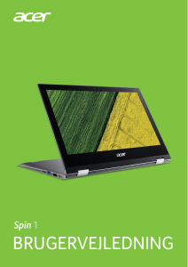 Brugsanvisning Acer Spin SP111-32N Bærbar computer