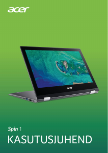 Kasutusjuhend Acer Spin SP111-34N Sülearvuti