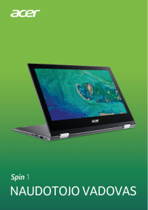 Vadovas Acer Spin SP111-34N Nešiojamasis kompiuteris