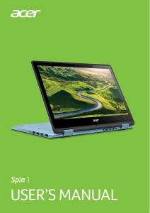 Handleiding Acer Spin SP113-31 Laptop