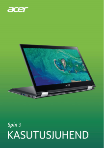 Kasutusjuhend Acer Spin SP314-52 Sülearvuti