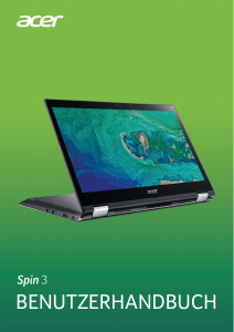 Bedienungsanleitung Acer Spin SP314-52 Notebook
