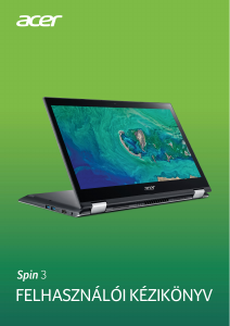 Használati útmutató Acer Spin SP314-52 Laptop