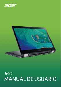 Manual de uso Acer Spin SP314-52 Portátil