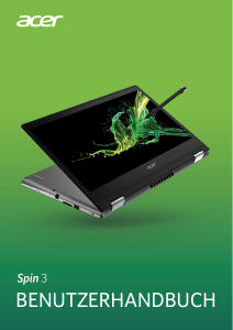 Bedienungsanleitung Acer Spin SP314-53N Notebook