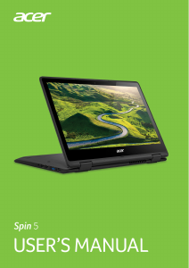 Manual Acer Spin SP513-51 Laptop