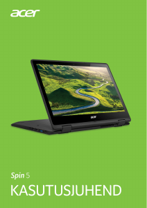 Kasutusjuhend Acer Spin SP513-51 Sülearvuti