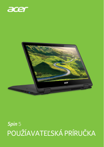Návod Acer Spin SP513-51 Laptop