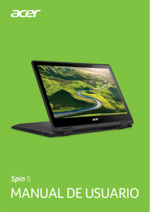 Manual de uso Acer Spin SP513-51 Portátil