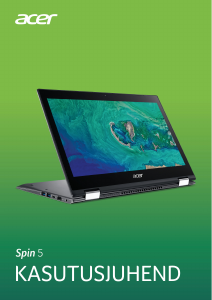 Kasutusjuhend Acer Spin SP513-53N Sülearvuti