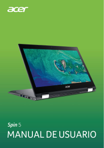 Manual de uso Acer Spin SP513-53N Portátil