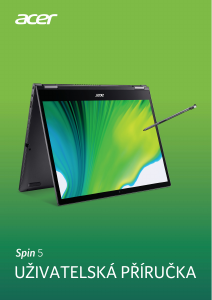 Manuál Acer Spin SP513-54N Laptop