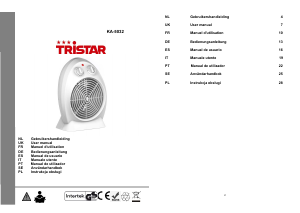 Bruksanvisning Tristar KA-5032 Värmefläkt