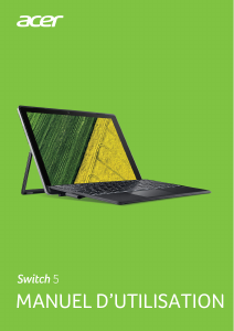 Mode d’emploi Acer Switch 5 SW512-52P Ordinateur portable