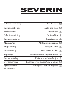 Käyttöohje Severin AS 3950 Siivutuskone