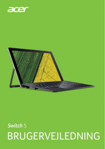 Brugsanvisning Acer Switch 5 SW512-52P Bærbar computer