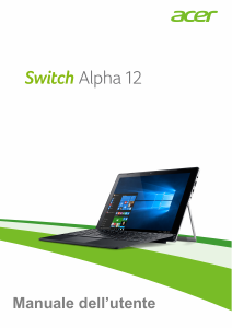 Manuale Acer Switch Alpha 12 SA5-271P Notebook