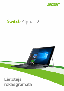Rokasgrāmata Acer Switch Alpha 12 SA5-271P Klēpjdators