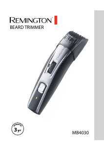 Manual Remington MB4030 Contour Trimmer de barba