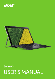 Handleiding Acer Switch SW312-31P Laptop