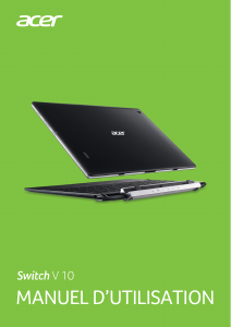 Mode d’emploi Acer Switch SW5-017P Ordinateur portable