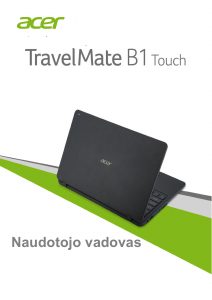 Vadovas Acer TravelMate B117-MP Nešiojamasis kompiuteris