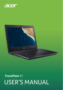 Handleiding Acer TravelMate B118-M Laptop