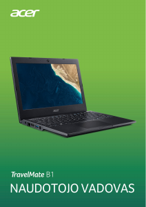 Vadovas Acer TravelMate B118-M Nešiojamasis kompiuteris