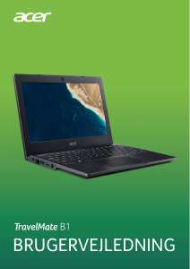 Brugsanvisning Acer TravelMate B118-M Bærbar computer