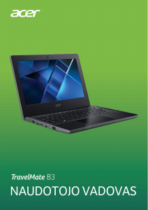 Vadovas Acer TravelMate B311-31 Nešiojamasis kompiuteris