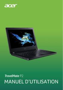 Mode d’emploi Acer TravelMate P214-51G Ordinateur portable