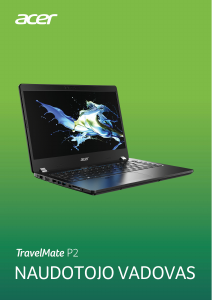 Vadovas Acer TravelMate P214-52G Nešiojamasis kompiuteris