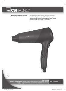Manual de uso Clatronic HTD 3217 Secador de pelo