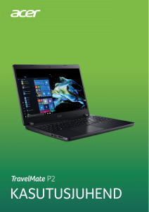 Kasutusjuhend Acer TravelMate P215-51G Sülearvuti