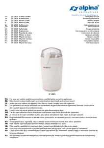 Bedienungsanleitung Alpina SF-2813 Kaffeemühle