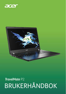 Bruksanvisning Acer TravelMate P215-52G Laptop