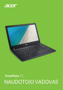Vadovas Acer TravelMate P238-G2-M Nešiojamasis kompiuteris