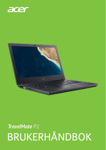 Bruksanvisning Acer TravelMate P2410-MG Laptop