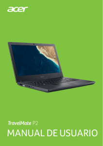 Manual de uso Acer TravelMate P2410-MG Portátil